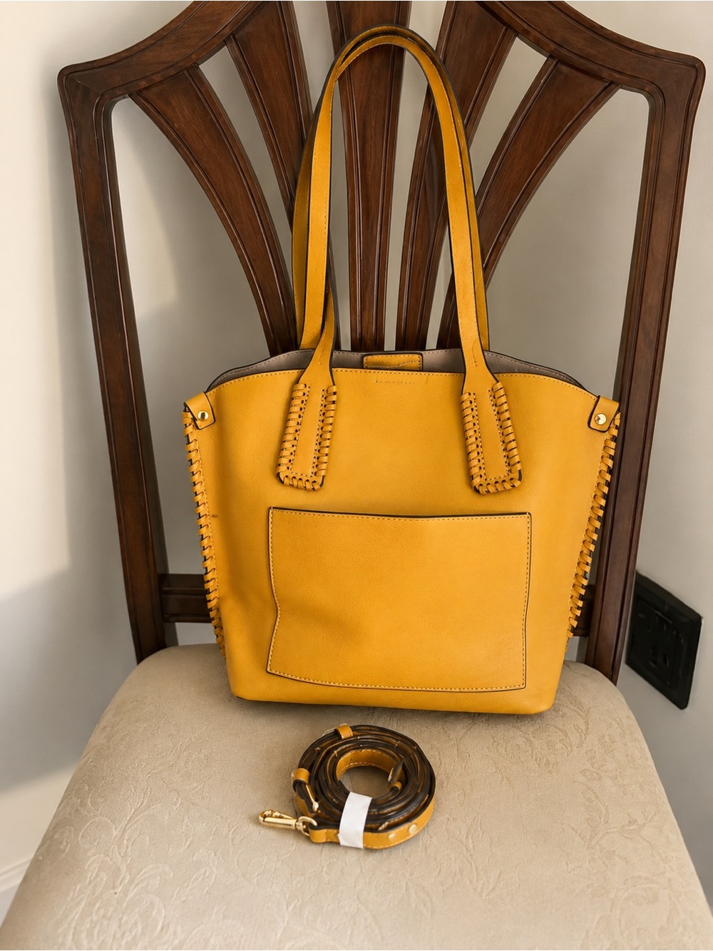 Micah Whipstitch 3-Compartment Tote by Jen & Co